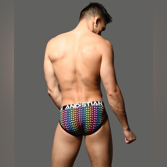 Andrew Christian Pride Triangles Brief w/ Almost Naked - Picture 2 of 5